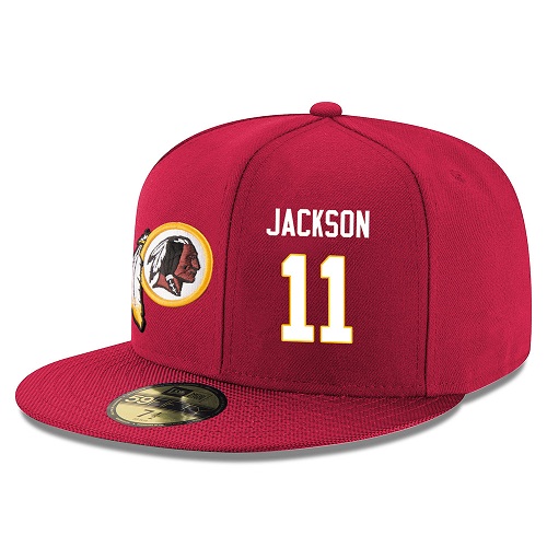 NFL Washington Redskins #11 DeSean Jackson Stitched Snapback Adjustable Player Hat - Red/White